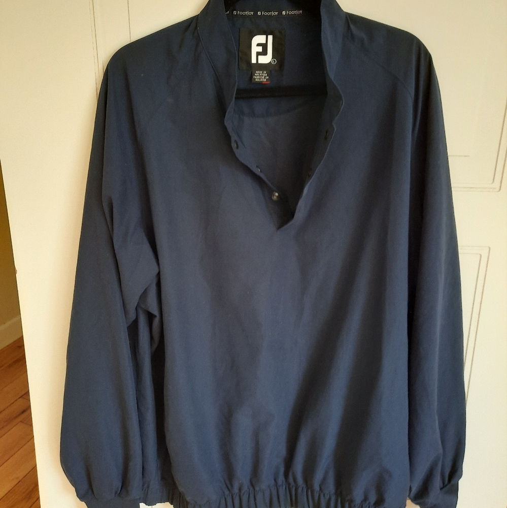 FootJoy Men's Navy Pullover Windbreaker